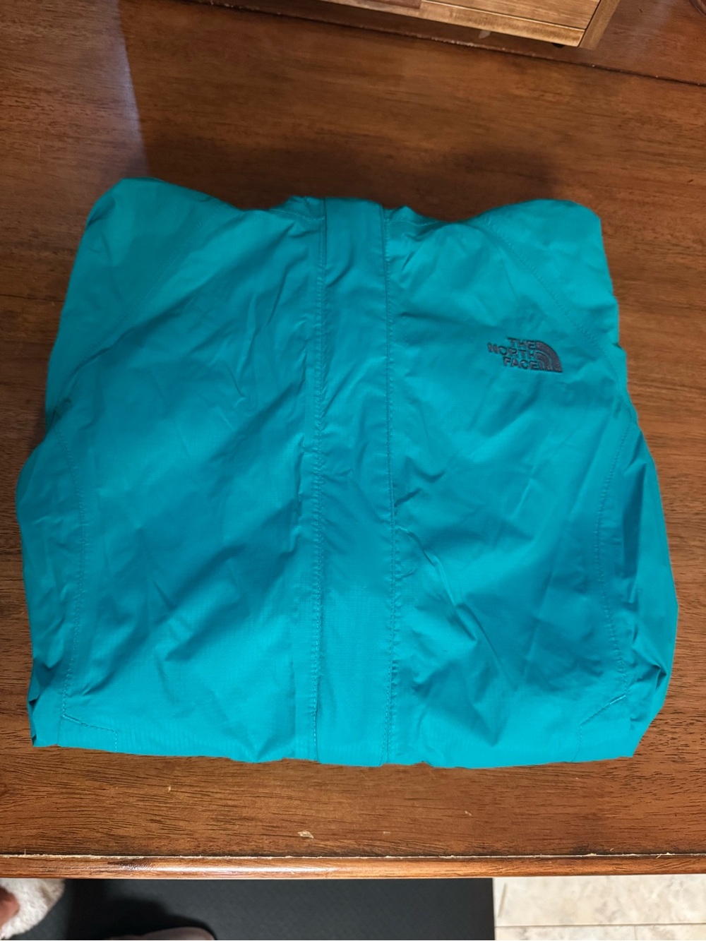 The North Face Women's Teal Rain Jacket